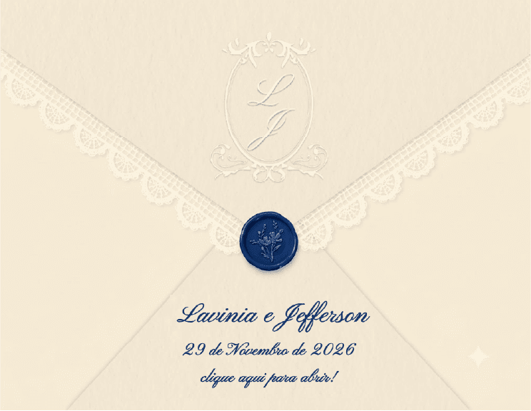 Convite de Lavinia e Jefferson